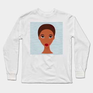 Beatiful african woman Long Sleeve T-Shirt